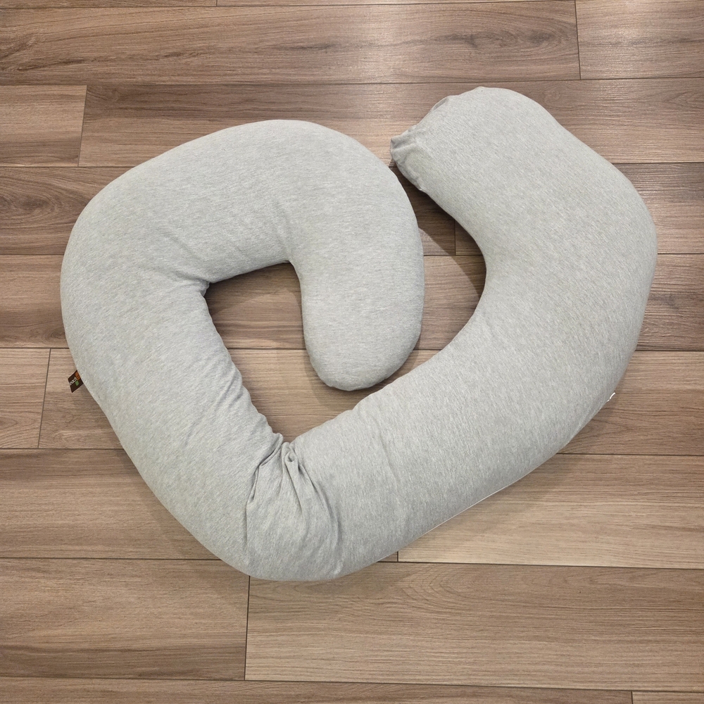 Leachco Light GrayPregnancy Support Body Pillow 9"×98"